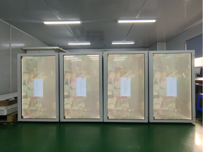 长沙展馆展柜 OLED 透明屏应用