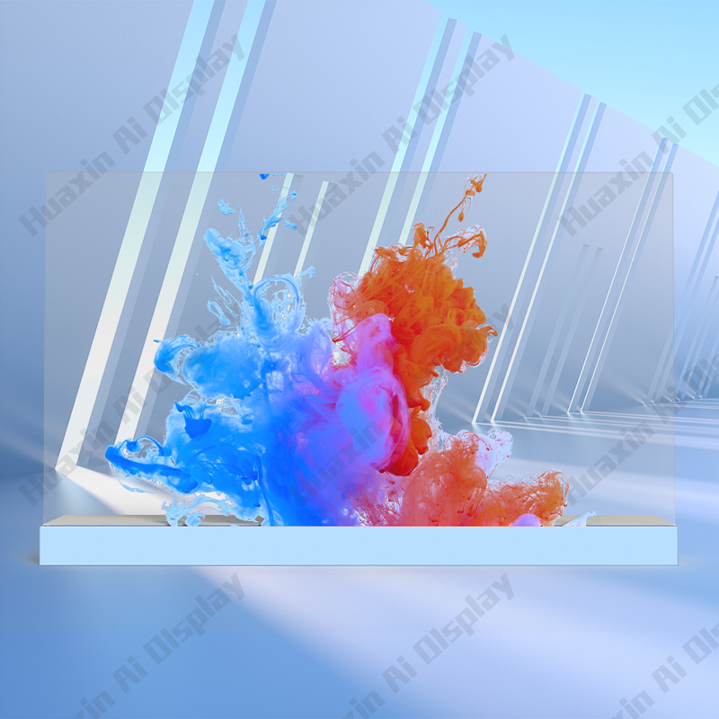 55寸OLED透明屏-桌面款