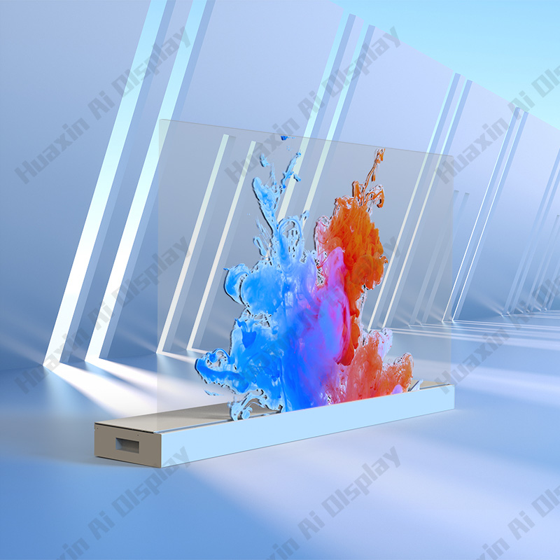 55寸OLED透明屏-桌面款