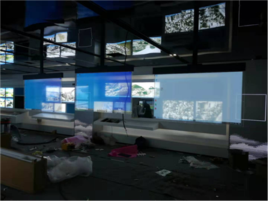 东莞东深供水局 OLED 透明屏应用