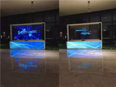 四川宜宾企业展厅 OLED 透明屏应用