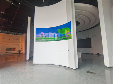 安阳四蚊网络 OLED 柔性拼接屏应用