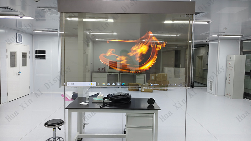 华大医学院应用oled透明屏